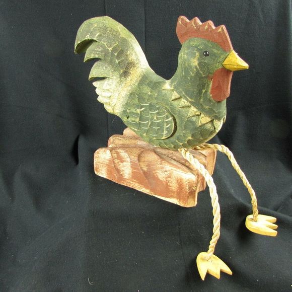 Primitive Folk Art Hand Carved Wood James Haddon - Picture 2 of 8